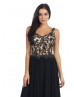 Chiffon Lace Beads Sexy Long Prom Dress